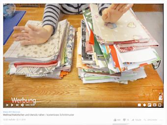 Video zum kreativem basteln mit Wachstuch-Stoffen